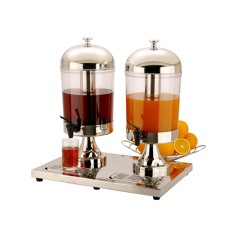 2x5L Stainless Steel Cold Beverage Dispenser for Buffet 主图